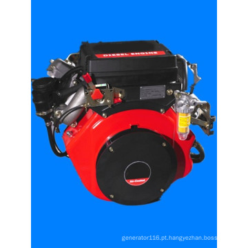 Motor a diesel de dois cilindros KA 12kw / 16HP